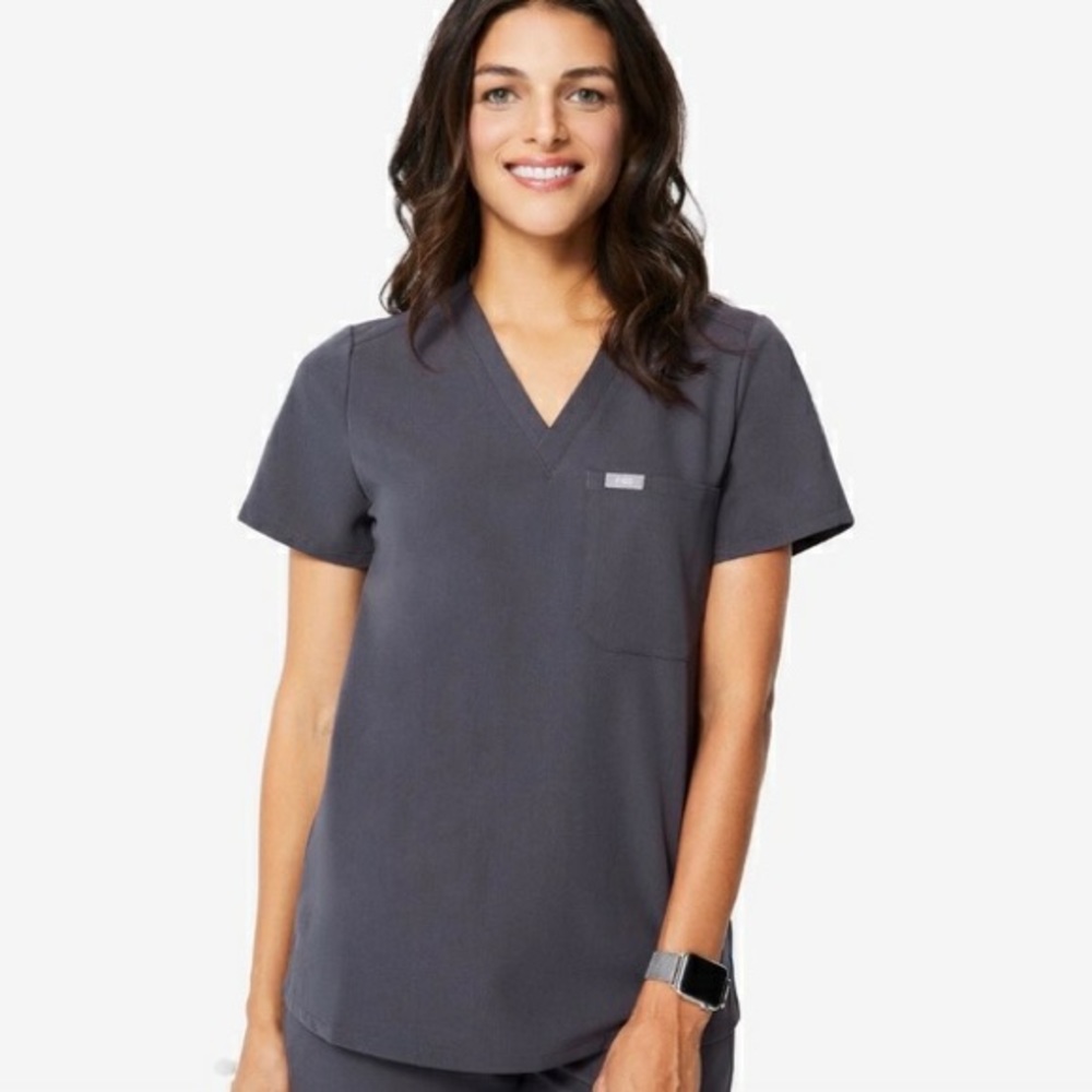 XXS Figs CHARCOAL Catarina top